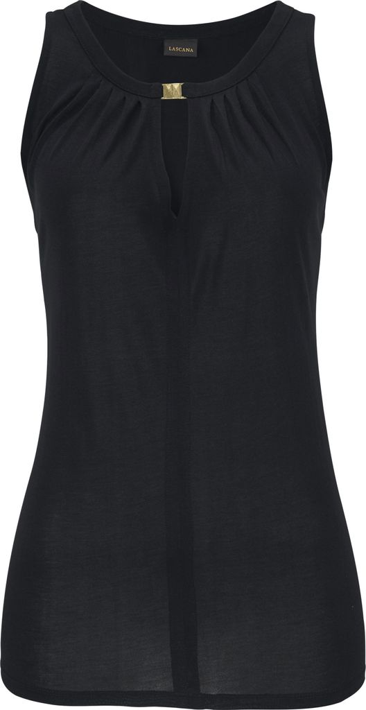 LASCANA Tanktop schwarz Größe 32/34