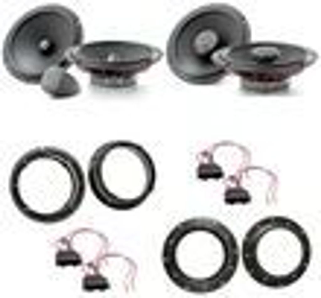 Focal ISU165 ICU165 2-Wege Lautsprecher Einbauset für Golf 5 vorne hinten
