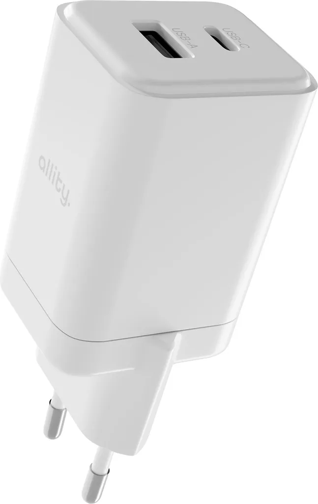 Allity Caricatore da Viaggio 45W USB-C e USB-A | Compatto & Potente