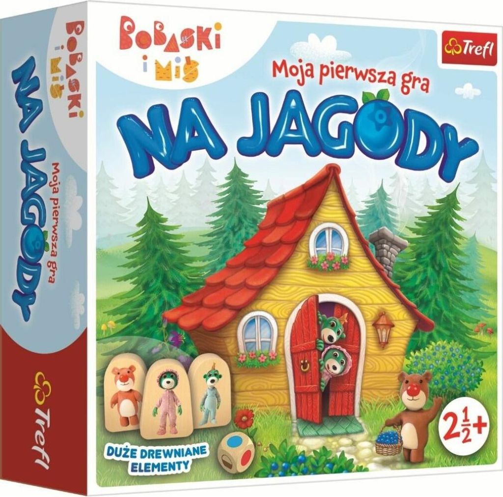 Bobaski i Miś. Moja pierwsza gra. Na jagody Zdjęcie produktu 