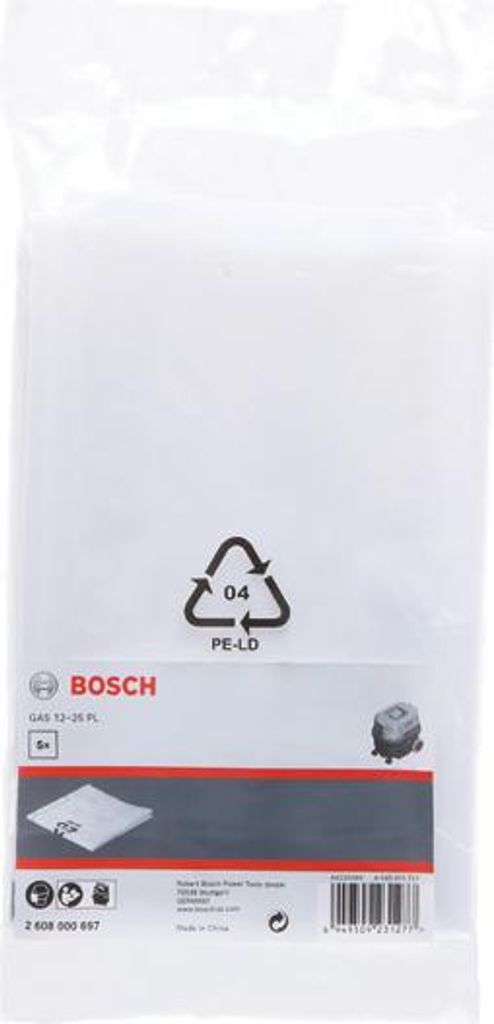 Entsorgungssack, 20 l, Kunststoff (5 Stk.) für GAS 12-25 PL Produktbild 