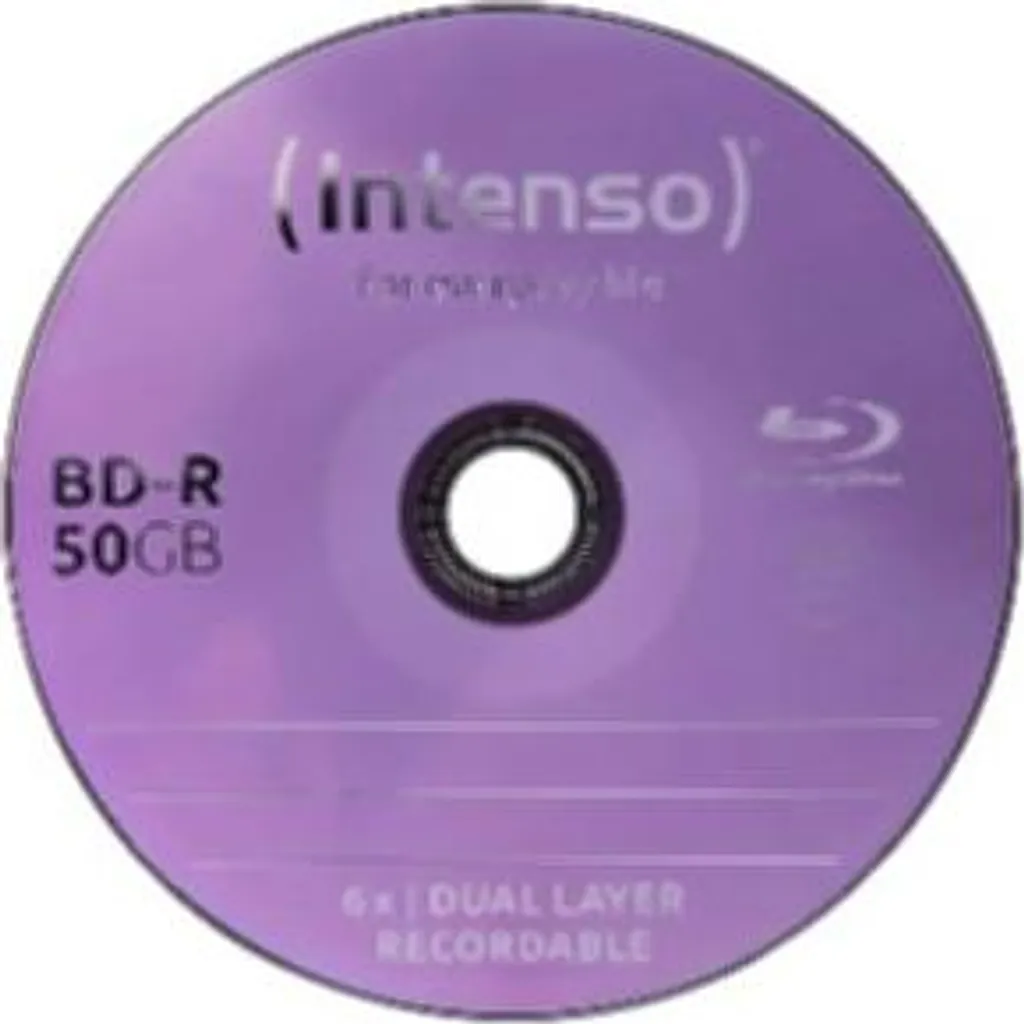 Disques BD-R 50GB imprimables Intenso surface blanche pack de 25 - 2