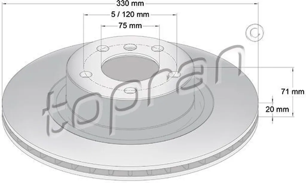 Disque de frein arrière pour BMW X3 et X4 - Pièce de freinage OE 34206790362