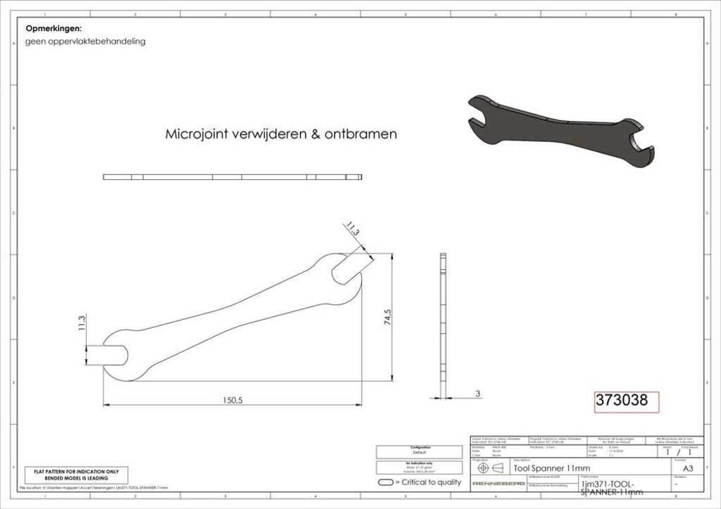 Babboe Maulschlüssel - Original Ersatzteil für Lastenfahrrad