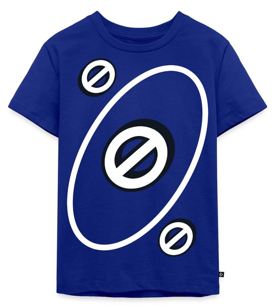 Spreadshirt UNO Karten Kostüm Aussetzen-Karte Karneval Kinder Premium T-Shirt, 98/104 (2 Jahre), Royalblau