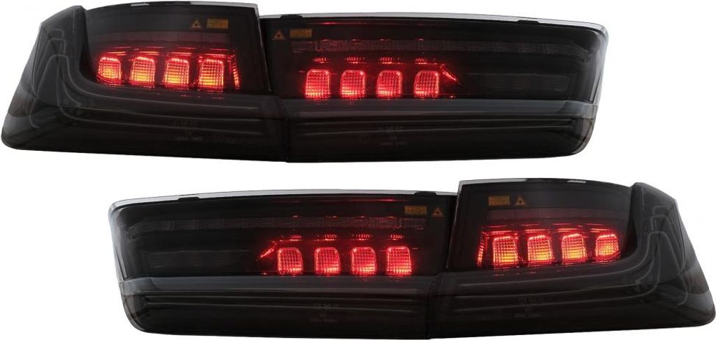 Voll LED Rückleuchten für BMW 3er G20 Limousine 2018-2022 Schwarz Laser-Look Dynamisch.