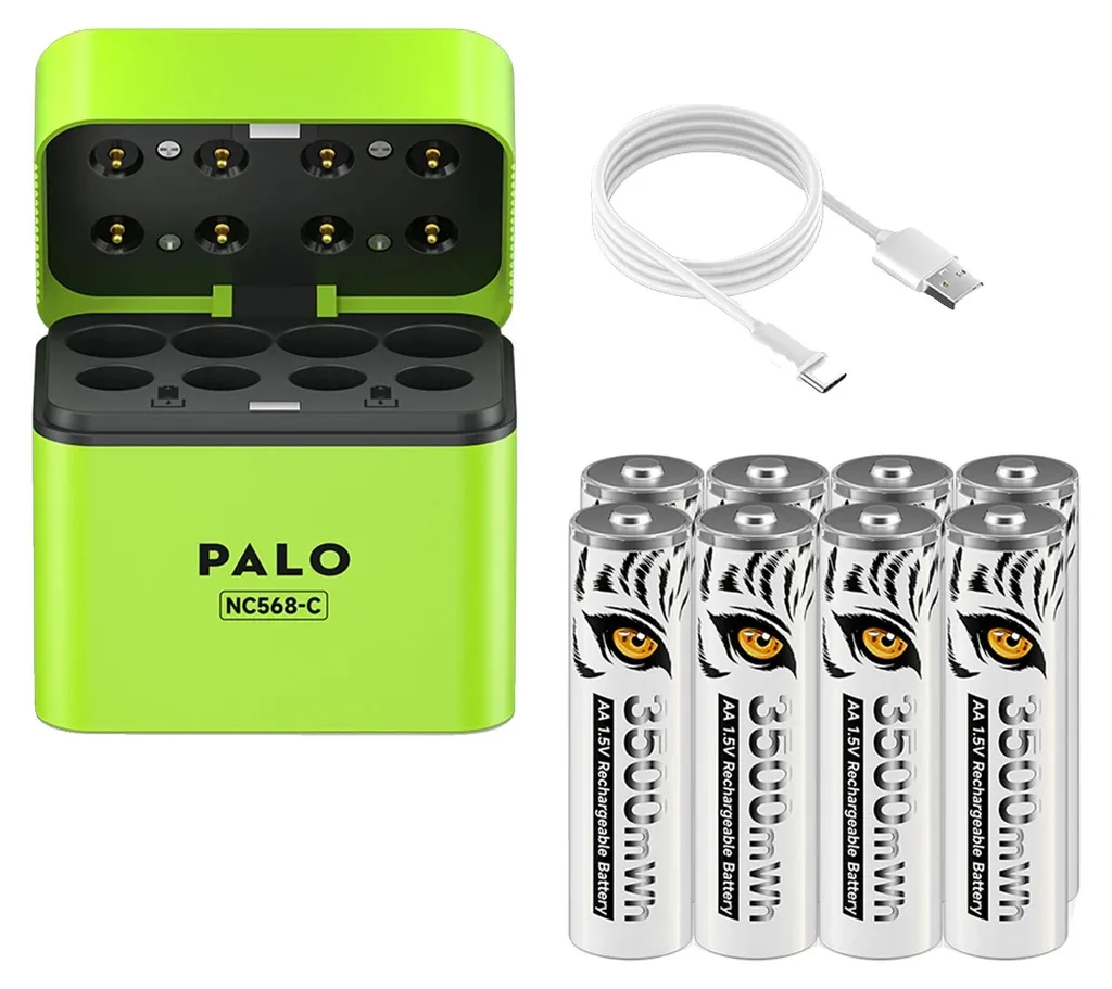Chargeur de piles intelligent 8 fentes - Fini l'attente entre deux charges