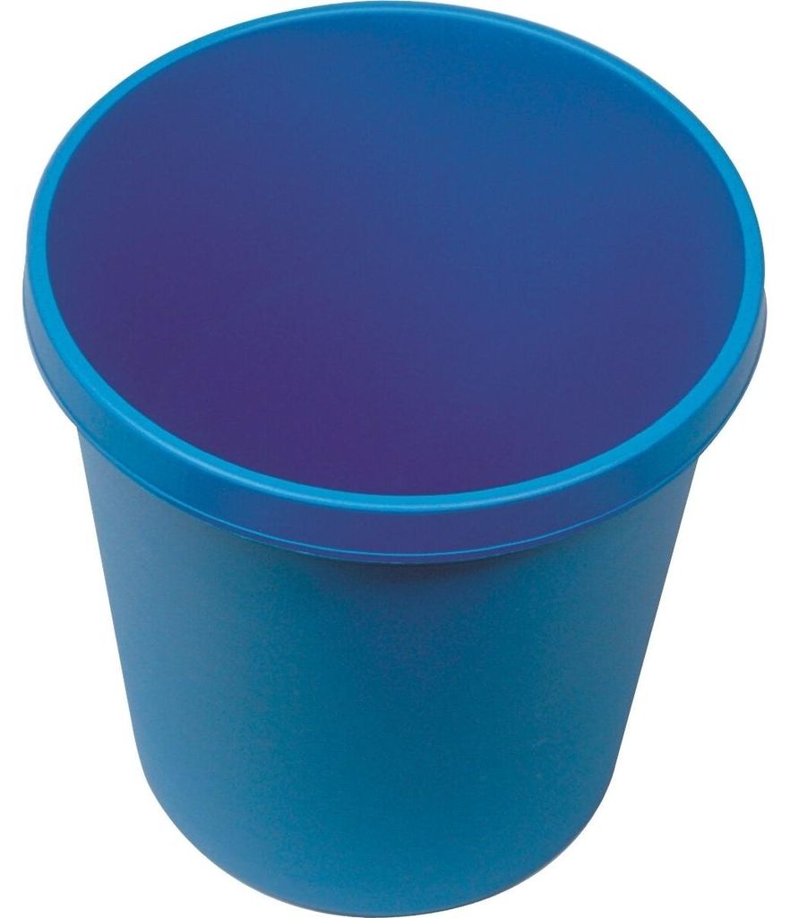 helit Papierkorb H6105834 18l rund Kunststoff blau Produktbild 