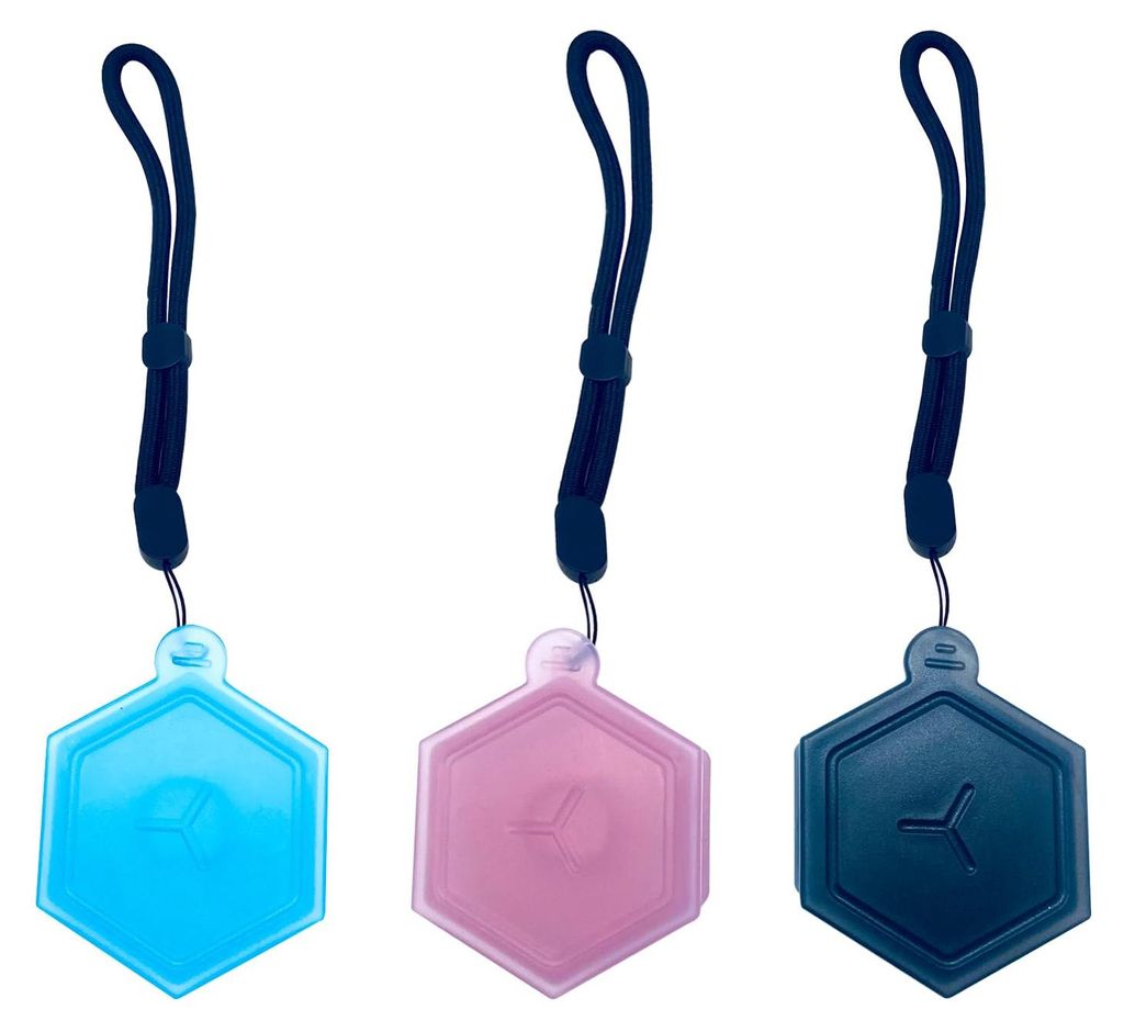 Set mit 3 Duftboxen/Aufbewahrungsboxen für Duftkapseln, Zubehör, tragbare Duftkapselbox, BPA-frei, schwarz + rosa + blau