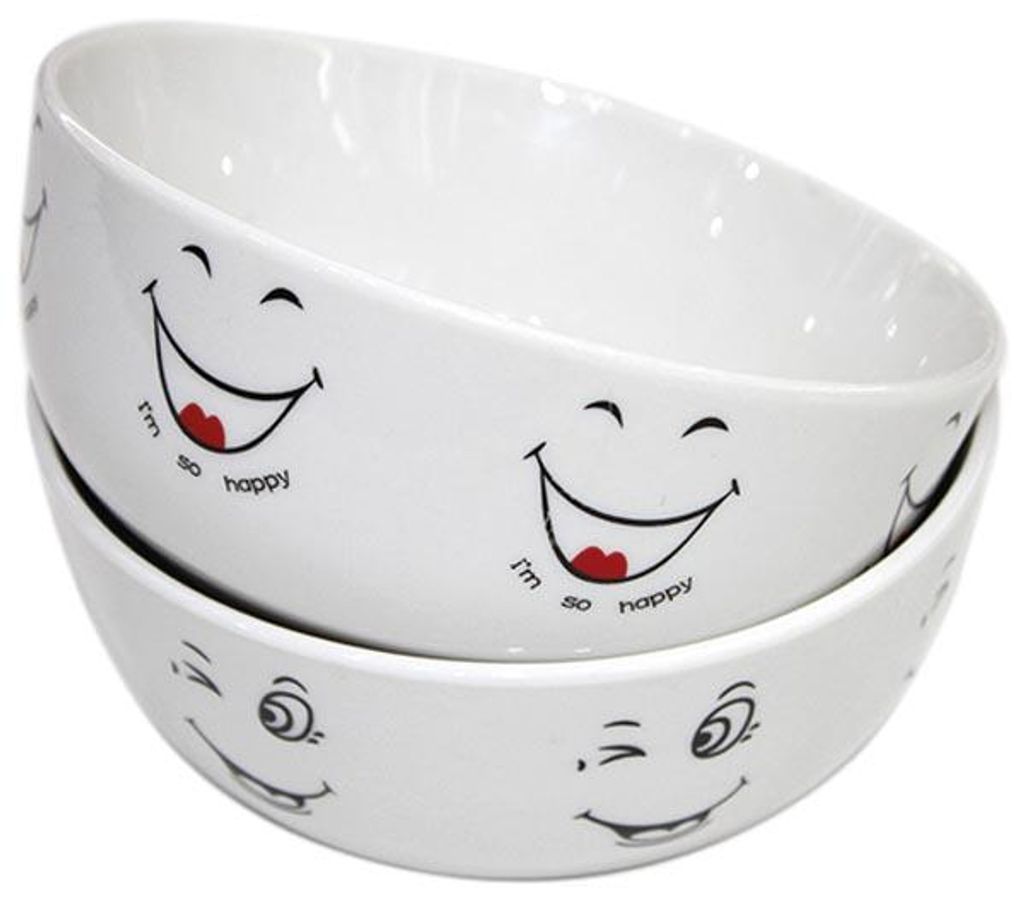 Müslischale mit Gesicht Ø13,5cm, Keramik