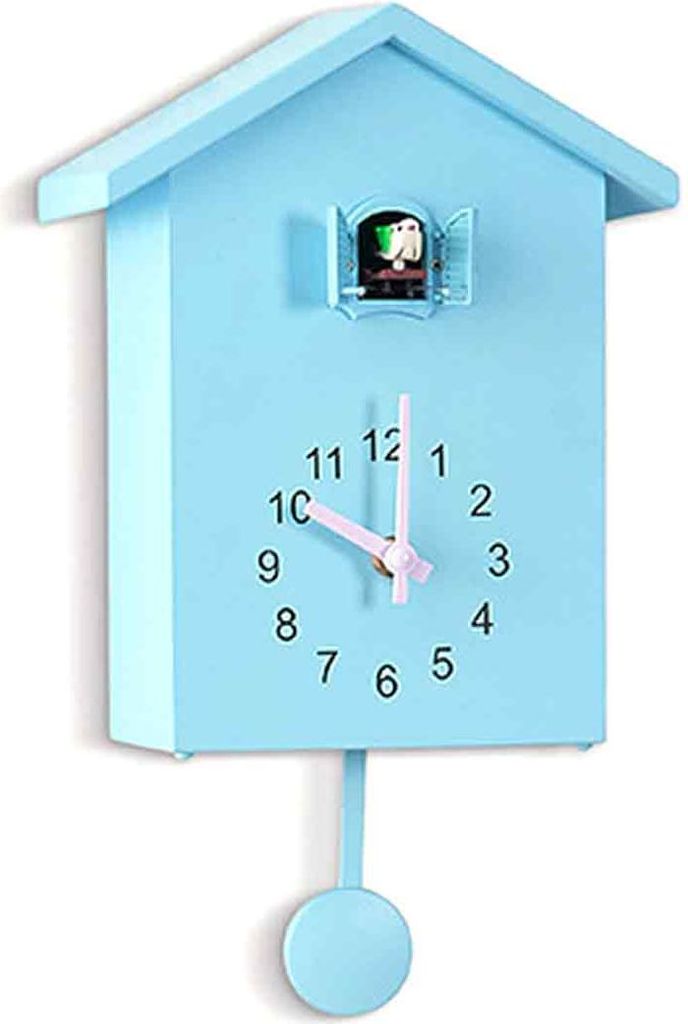 Wanduhr im nordischen Stil, Kuckucksuhr, Vogeluhr T60