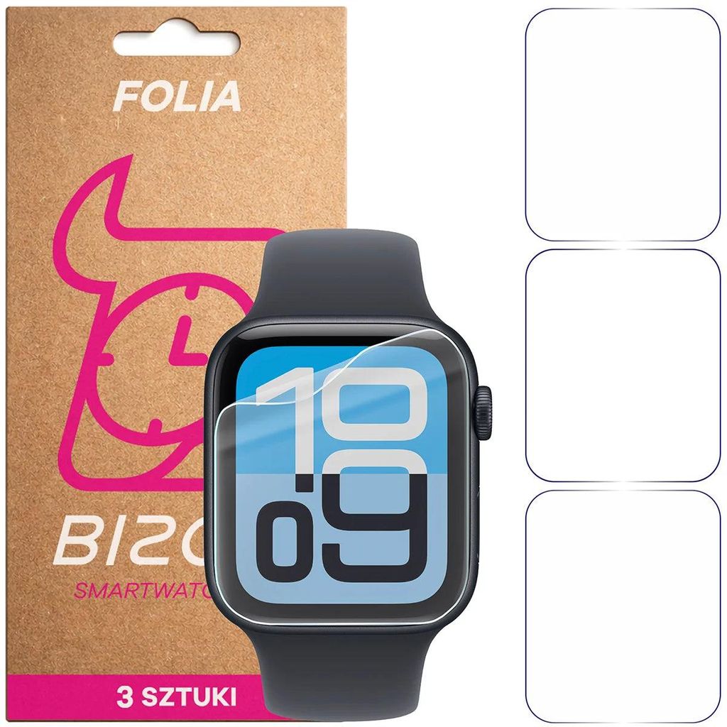 3x Schutzfolie für den Bildschirm für Apple Watch Produktbild 