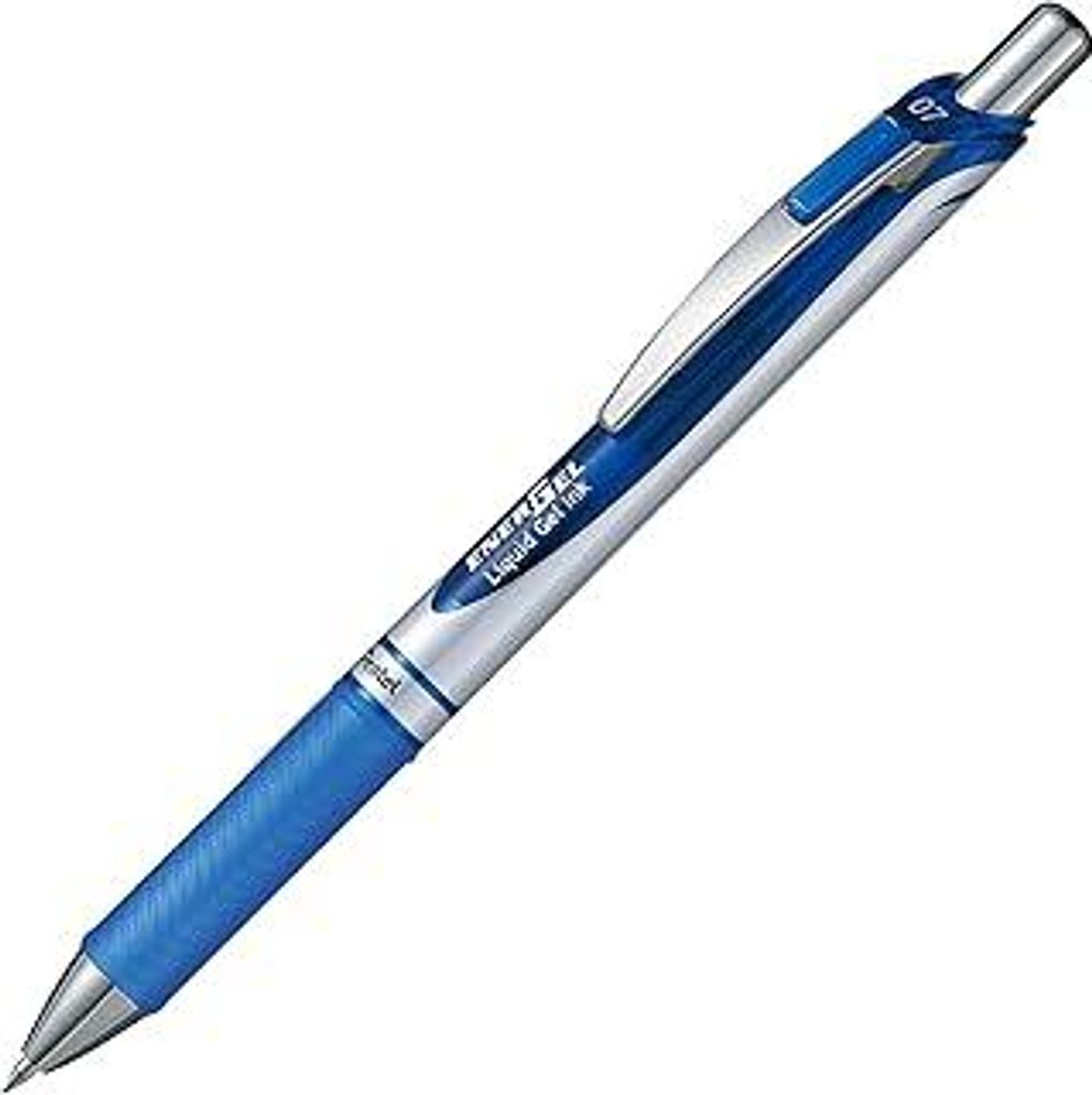 Pentel EnerGel XM BL77 Gelschreiber mit Druckmechanik, blau (1 Stück)