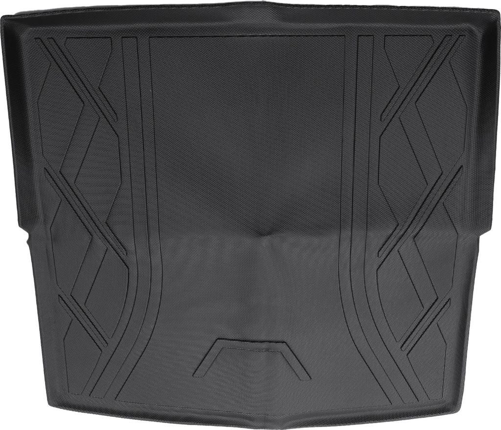 Flache Cargo-Liner Heckkofferraummatte Kofferraumgepäckstiefelmatte Diamantmuster für Volkswagen Tiguan 5-Personen-Modelle 2018-2023 Anti-Rutsch