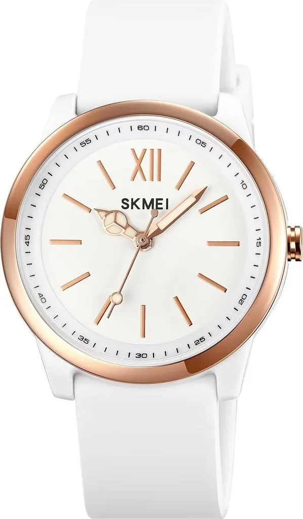 Orologio Donna Silicone Bianco Nero - Elegante Analogico al Quarzo