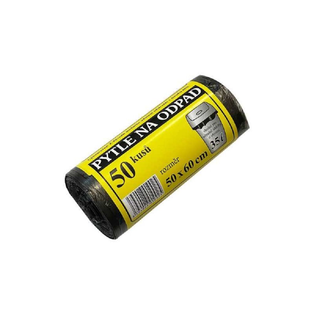 HDPE-Müllbeutel 50 x 60 cm/50 Stück, 35 l. schwarz Produktbild 