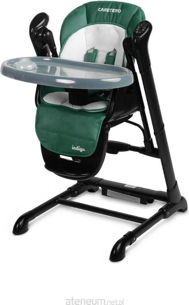 A baby high chair is shown against a white background.