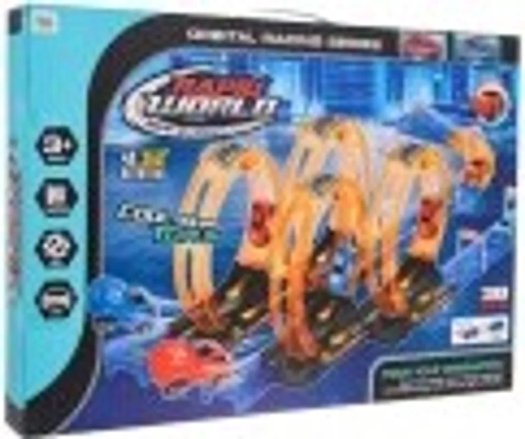 Circuit Automobile de Course Stable 4 Loopings sans Déraillement 38p - 5