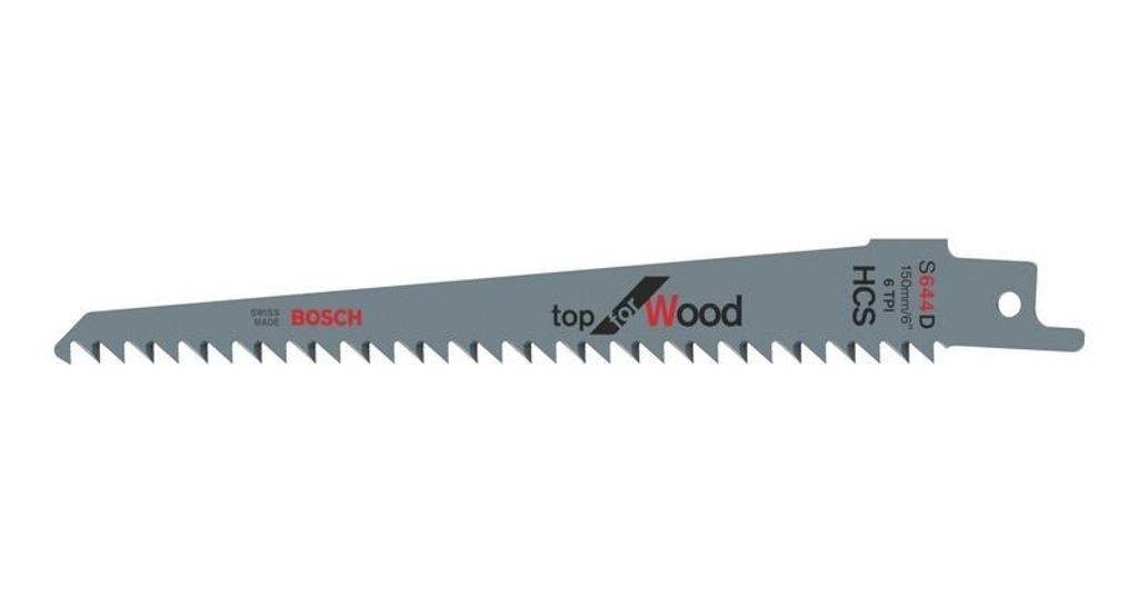 5 lames de scie sabre 150mm S 644 D pour le bois - BOSCH - Image du produit 