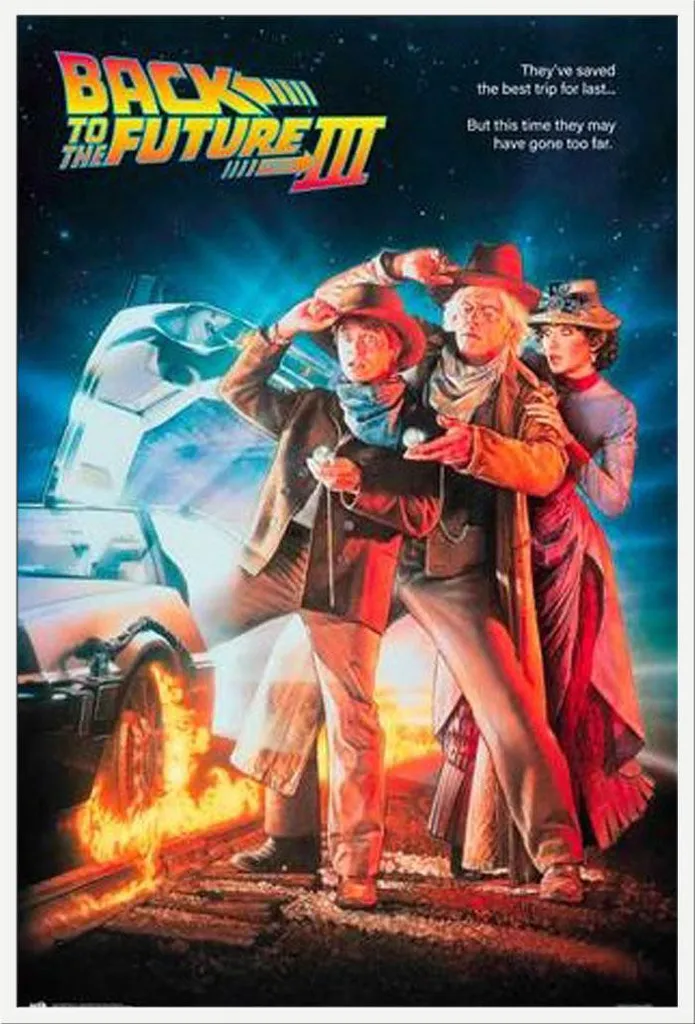 Poster Retour vers le futur, cadres interchangeables blancs Maxi