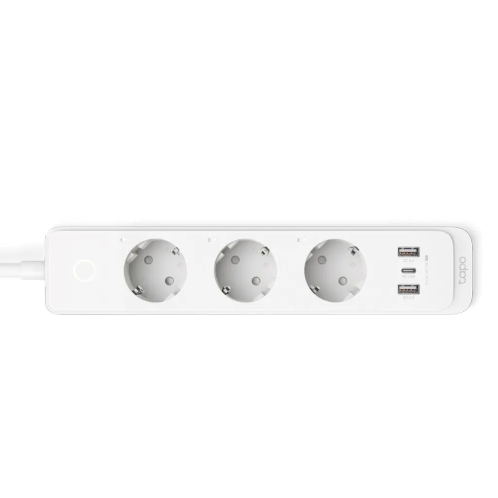 Tapo P300 Smart Power Strip: 3 Prese AC + USB-C 18W Apple HomeKit