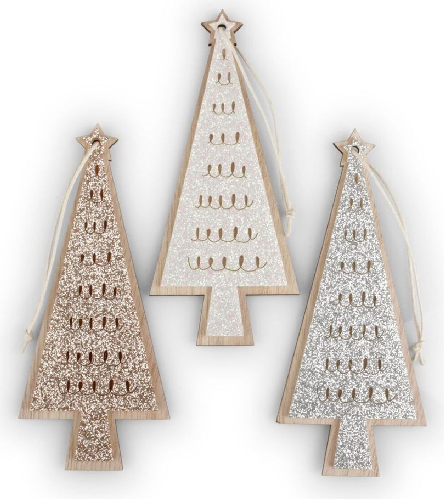 Weihnachtsanhänger Tannenbaum I 18er Set I Christbaumschmuck I Deko Weinflasche - 1,37 € pro Stück