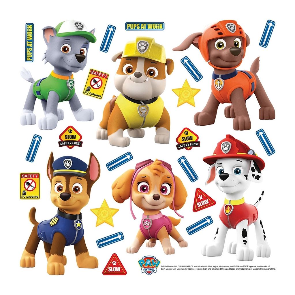 AG Design Wandstickers Paw Patrol, 30 x 30 cm