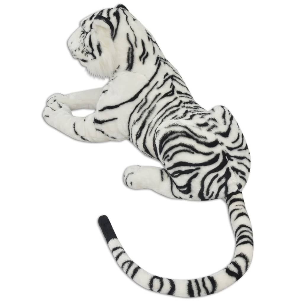 Hochwertigen Möbel Kuscheltiere - Weiß Tiger Plüschtier Weiß XXL NEU3136945