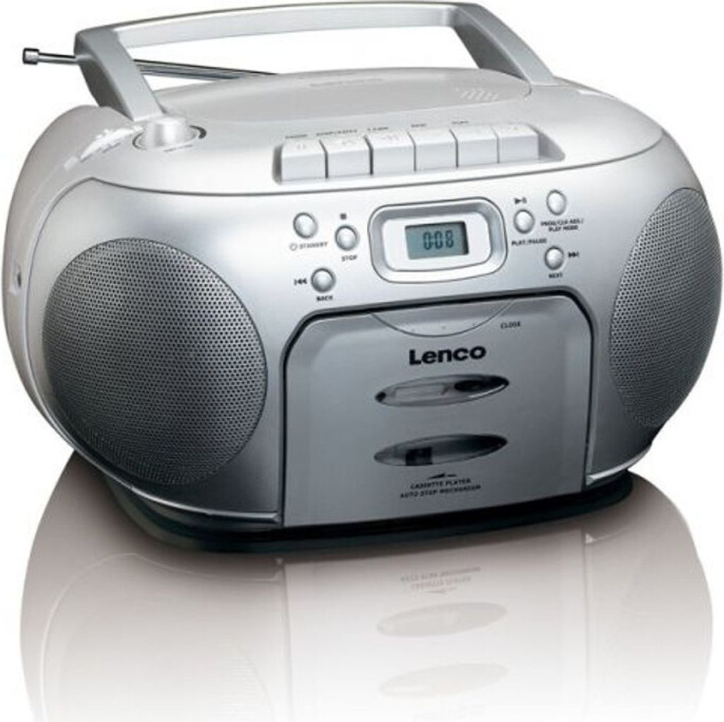 Lenco SCD-420 - Ghettoblaster - Srebrny Zdjęcie produktu 13