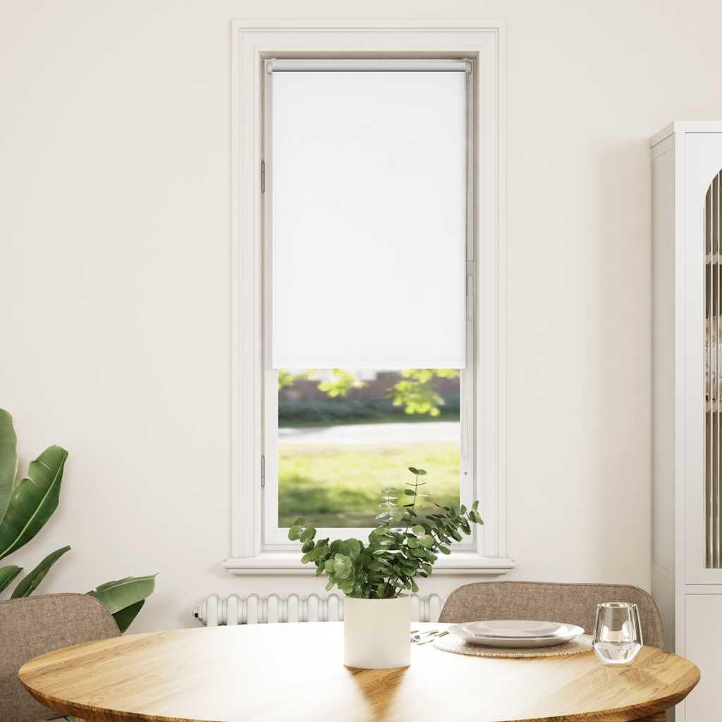 vidaXL Verdunkelungsrollo Weiß 40x175cm Stoffbreite 35,7 cm Polyester