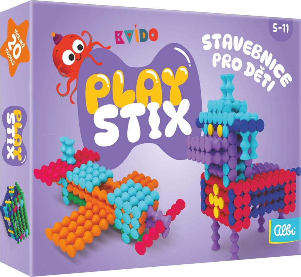Playstix Kvdo Baukasten 150 Teile, von 4 Seiten verbindbar, Produktbild 