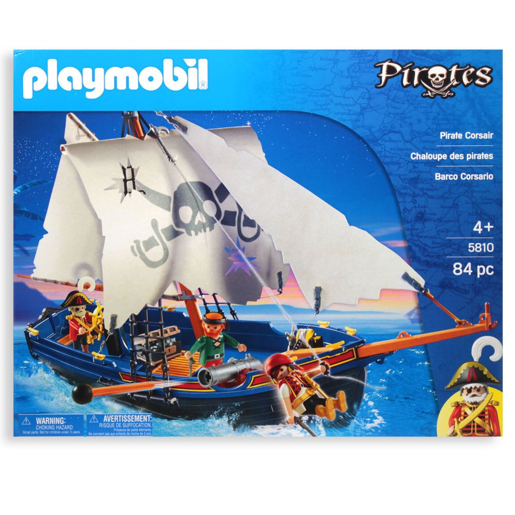 PLAYMOBIL® Piratenschiff 5810 Schwimmt im Wasser oder fährt auf Rollen NEW 
