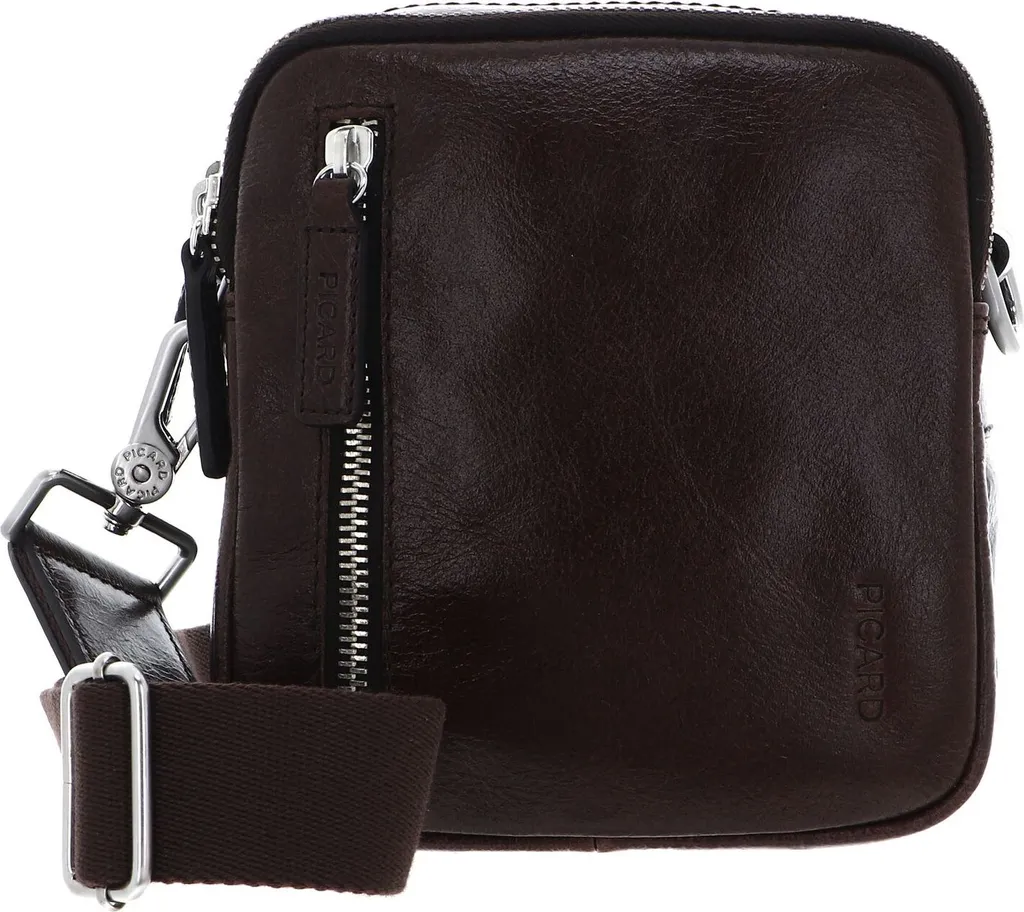 PICARD Buddy Borsa a Tracolla Pelle Cafe Marrone Scuro | Vera Pelle