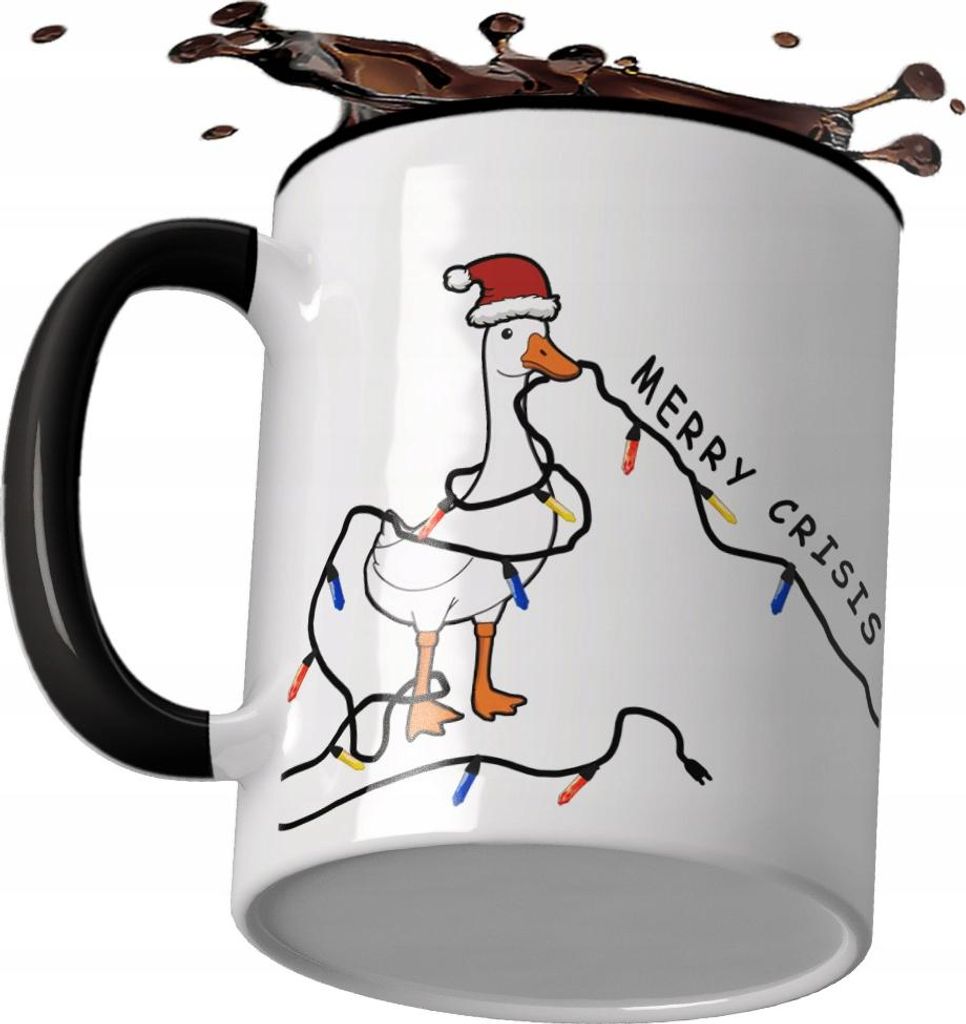 Weihnachtsbecher mit Gänse-Pipa-Motiv - Weihnachtsgeschenk
