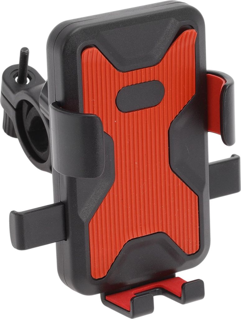 Fahrrad Handy Halterung Lenker Telefon Halterung für Motorrad Roller Drehbarer Fahrrad Roller Telefon Clip für 3.5-6.5" Smartphone Schwarz Rot