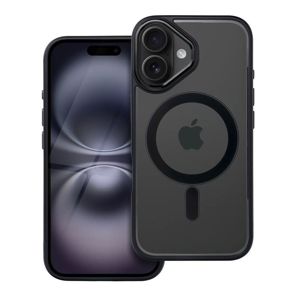 Case passend für iPhone 16 Color Edge Mag Cover kompatibel mit MagSafe black
