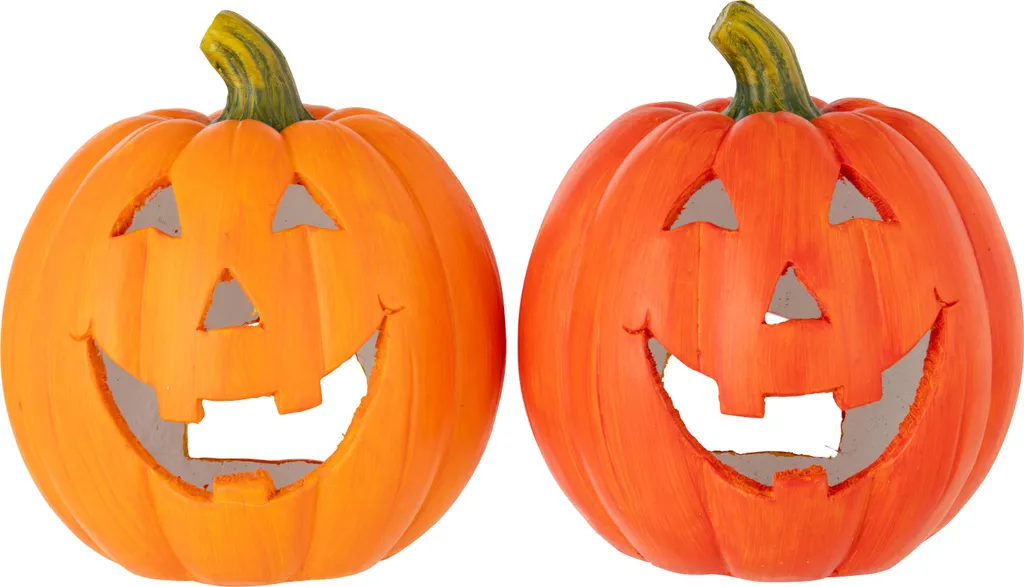 Citrouille Halloween pour Décoration Extérieure Magnésium Orange J-Line 2