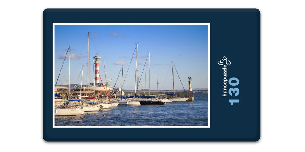 hansepuzzle 16966 - Port Burgas Puzzle, 130 Teile, Orte, 28,7 x 20,0cm mit hochwertiger Aufbewahrung, Kartonbox und wiederverschließbarem Beutel