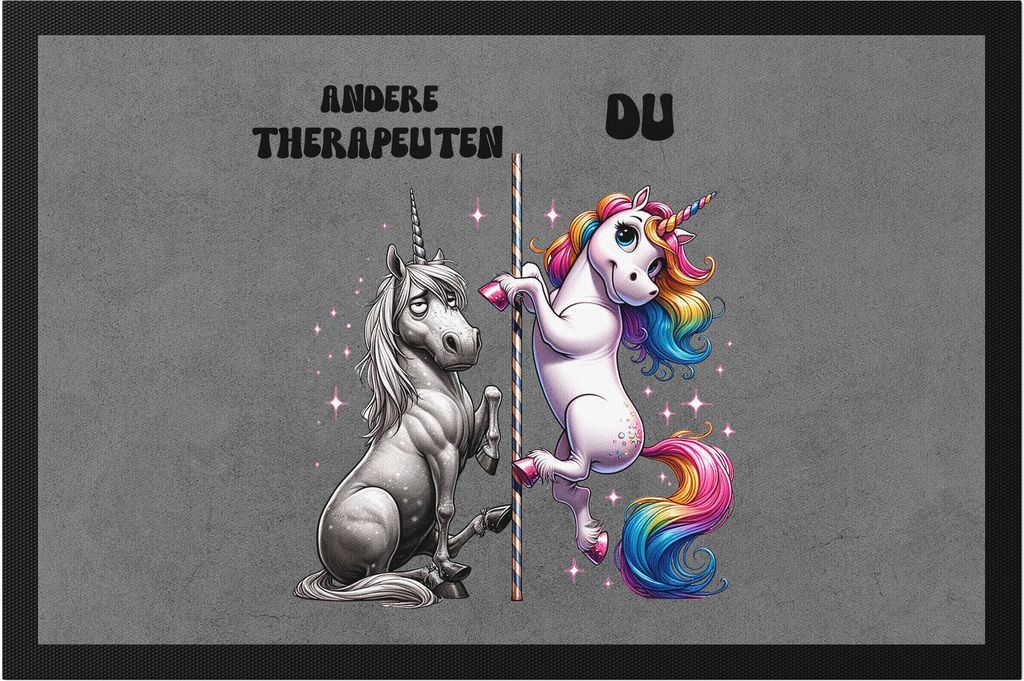 Andere Therapeuten Du Einhorn Fußmatte Psychotherapeut Physiotherapie Spaß