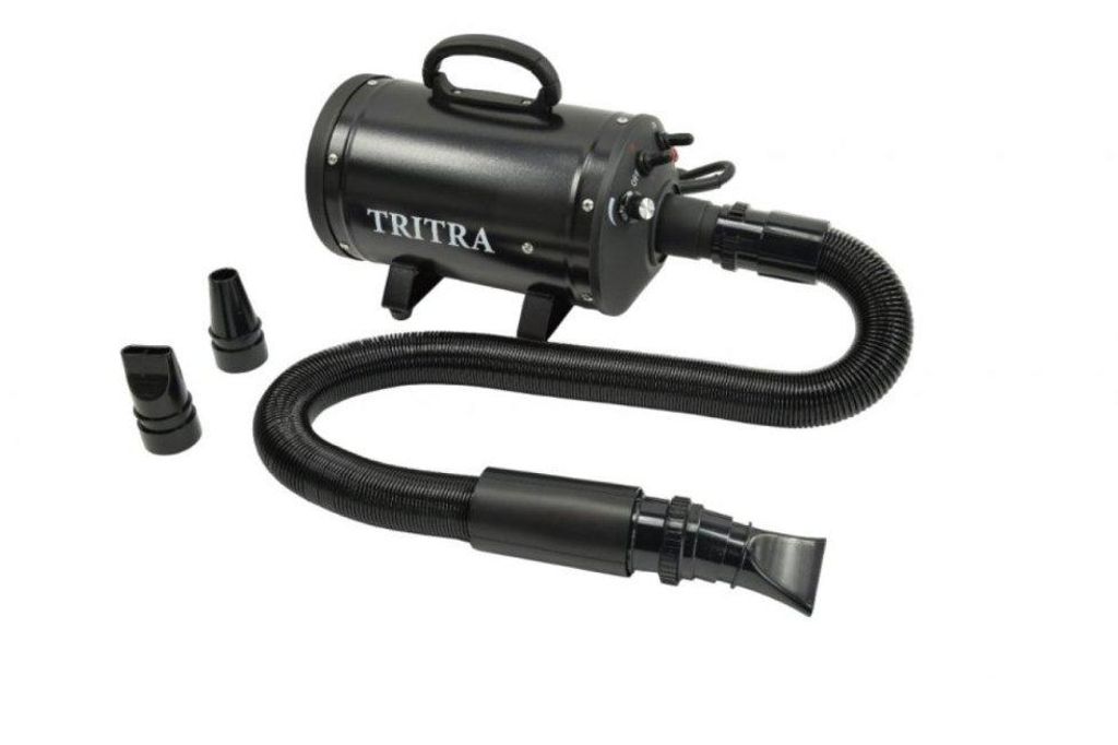 Wassergebläse Tritra Professional Schwarz – 2200 Watt – Hundeföhn Hundesalon – Für Hund & Welpe – 3 Einstellungen – Mit Heizelement ...