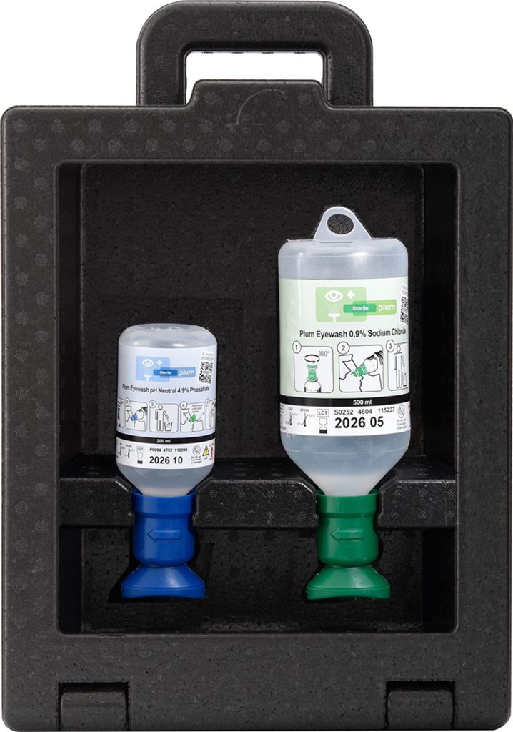 LEINA Augenspül-Station IBOX 1x 500/1x 200 ml Augenspülung