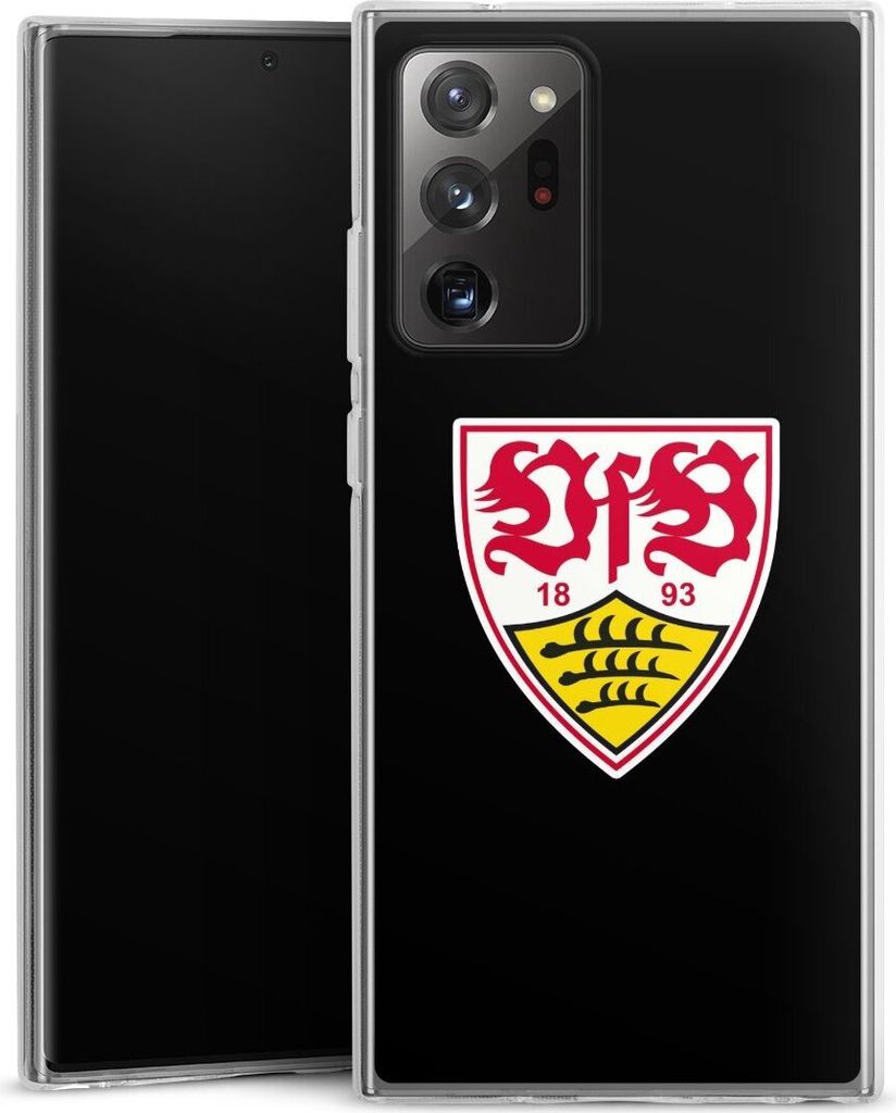DeinDesign Handyhülle für Samsung Galaxy Note 20 Ultra 5G Silikon Hülle Case Smartphone Schutzhülle Offizielles Lizenzprodukt VfB Stuttgart Wappen