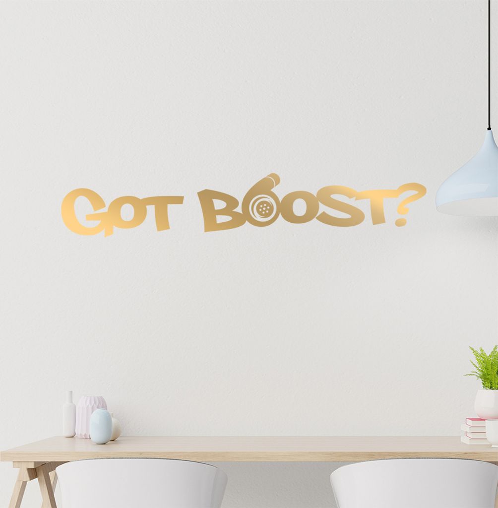 Got Boost Wandtattoo in 6 Größen - Wandaufkleber Wall Sticker - Dekoration, Küche, Wohnzimmer, Schlafzimmer, Badezimmer