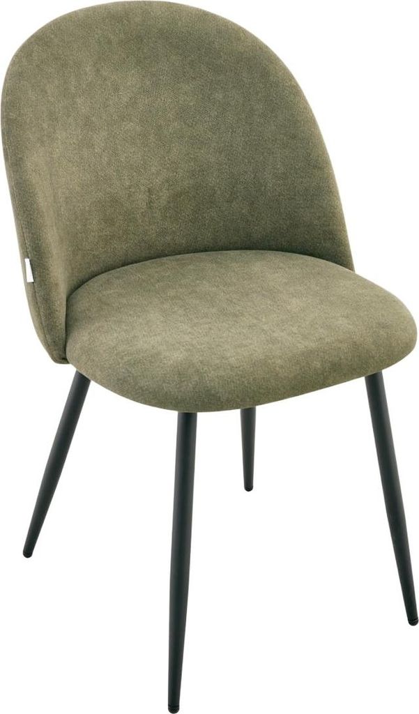 HOMLA FIORA Stuhl in Stoff grün 49x56x80 cm Produktbild 