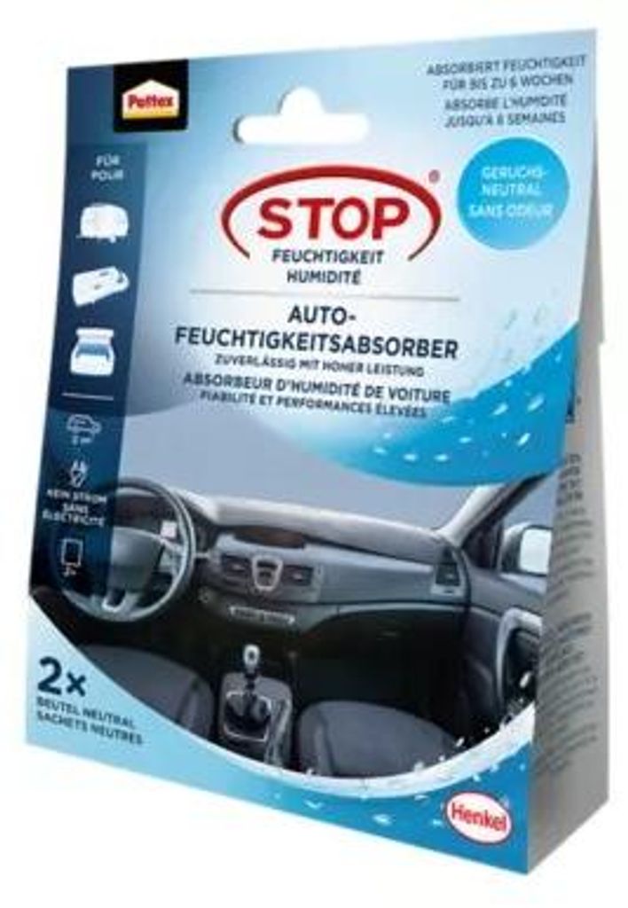 Pattex Luftentfeuchter Aero 360° Auto Sachet, 2 x 50g