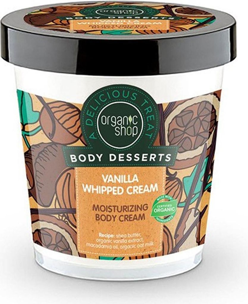 Organic Shop Vanilla Crema Corporal Suavizante 450ml