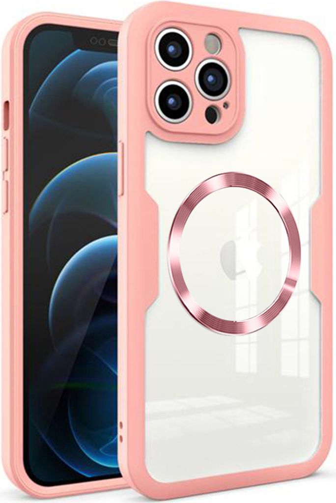 Techsuit ColorVerse 360 Hülle mit Schutzfolie und MagSafe für Apple iPhone 12 Pro Max - Rosa