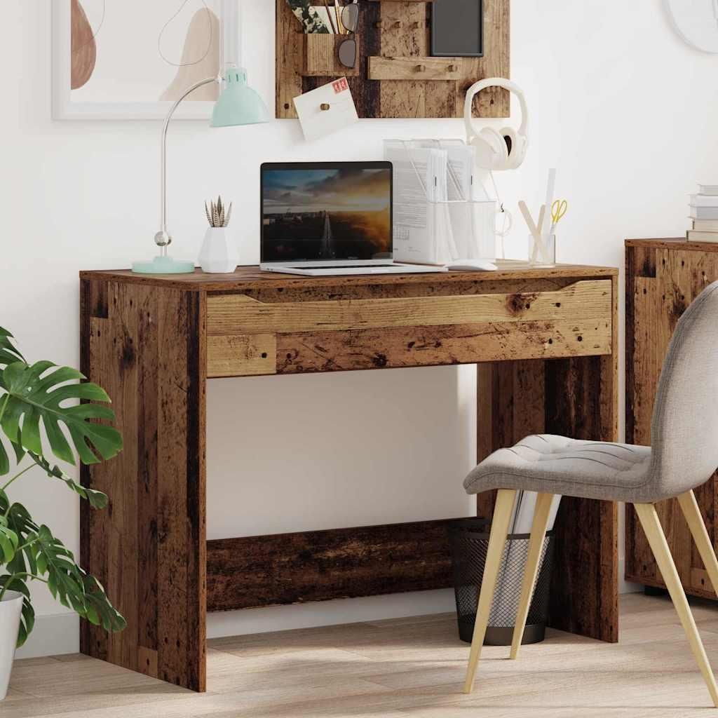 Maison Exclusive - Schreibtisch Altholz 100 x 50 x 78 cm Holzwerkstoff