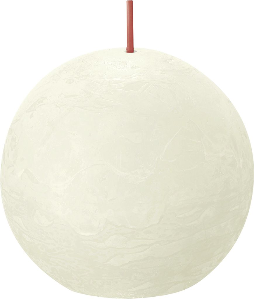 Bolsius Rustik Kugelkerze weiche Perle 76mm