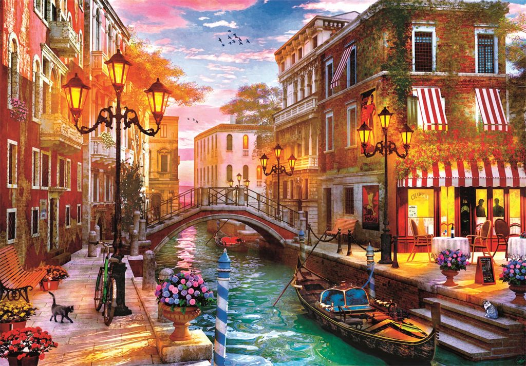 Puzzle 500 Sonnenuntergang über Venedig Produktbild 
